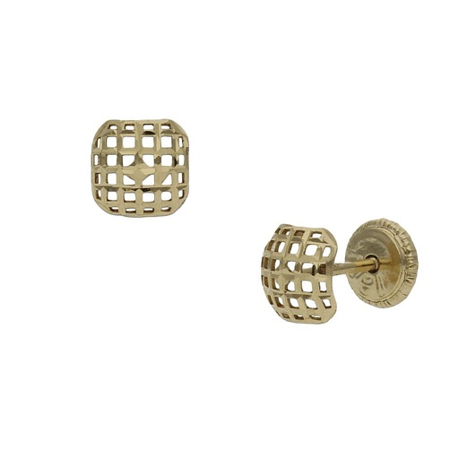 [P1141] PENDIENTES ORO 18KL CUADRADOS - 5.50MM