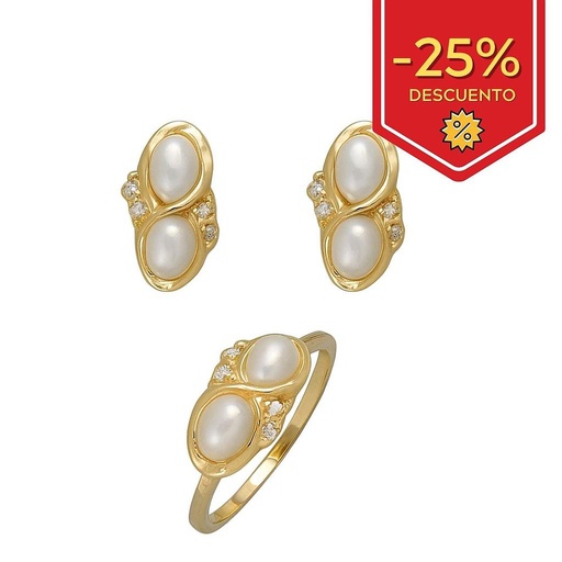 [P1161] PENDIENTES ORO 18KL PERLA