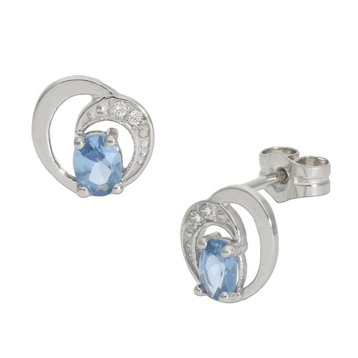 [P1263] PENDIENTES ORO BLANCO 18KL