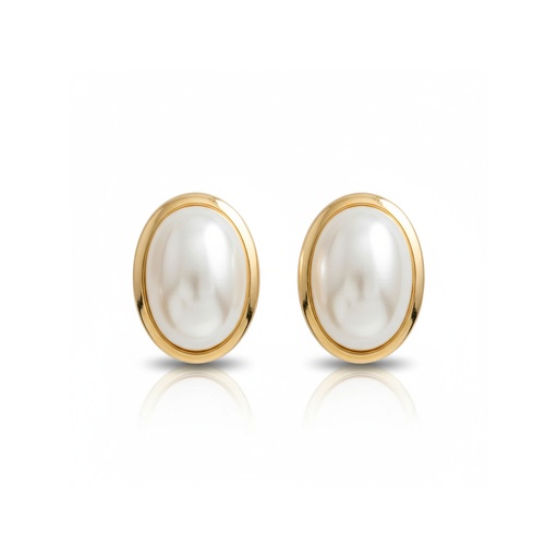 [P1352] PENDIENTES ORO 18KL PERLAS - 9x11MM