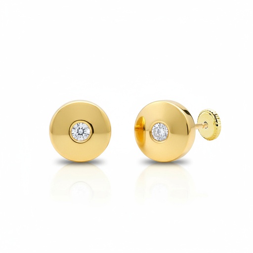 [P1560] PENDIENTES ORO 18KL REDONDOS