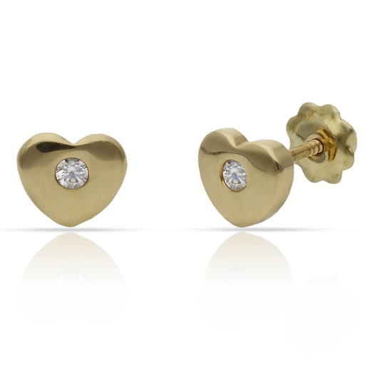 [P1561] PENDIENTES ORO 18KL CORAZONES