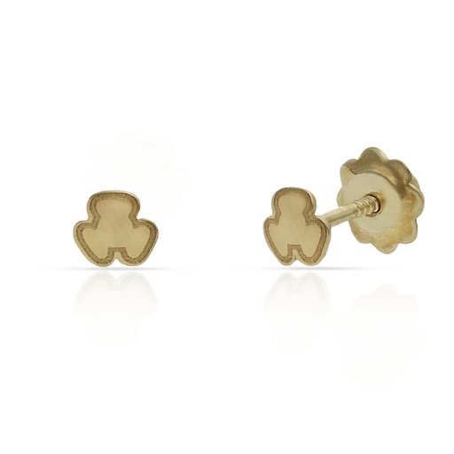 [P182] PENDIENTES ORO 18KL TREBOL