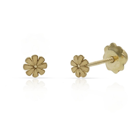 [P183] PENDIENTES ORO 18KL MARGARITA