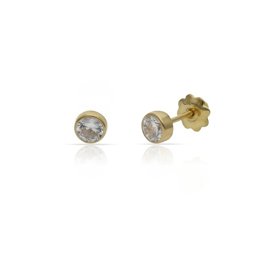 [P201] PENDIENTES ORO 18KL REDONDOS