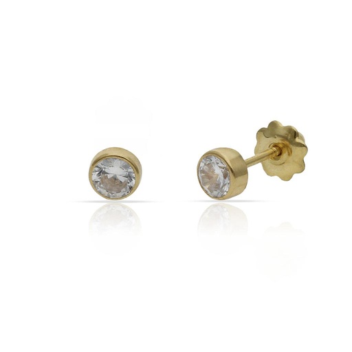 [P202] PENDIENTES ORO 18KL REDONDOS