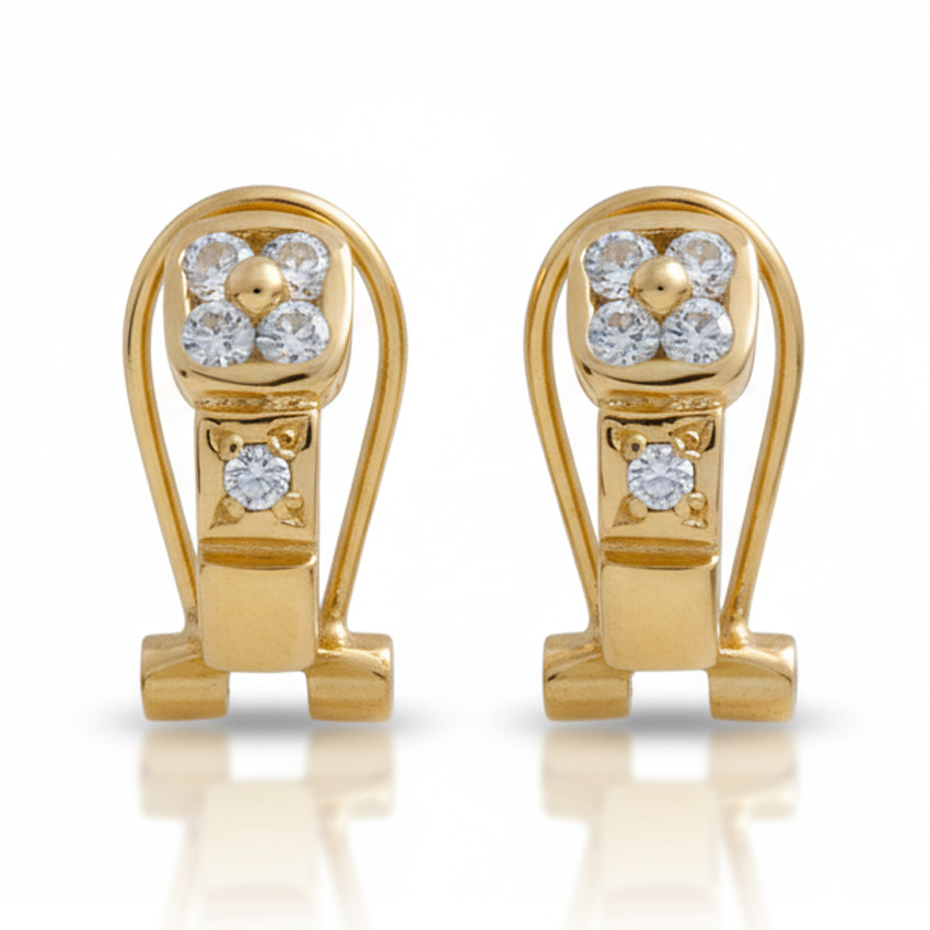 PENDIENTES ORO 18KL CIRCONITAS