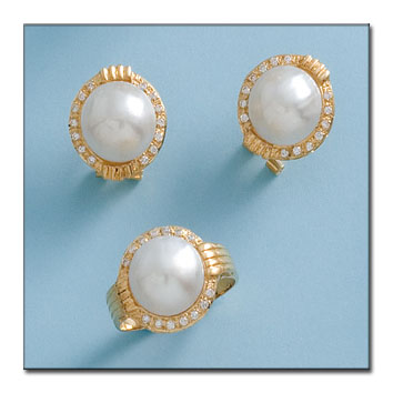[P2128] PENDIENTES ORO 18KL PERLAS JAPONESAS