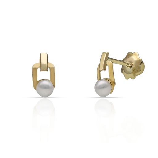 [P256] PENDIENTES ORO 18KL PERLAS