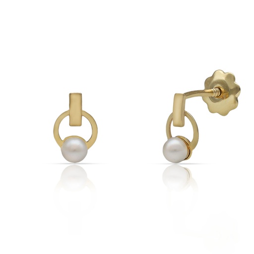 [P279] PENDIENTES ORO 18KL PERLAS
