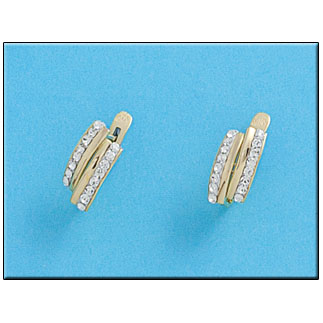 [P284] PENDIENTES ORO 18KL CIRCONITAS