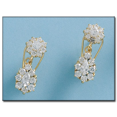 [P2914] PENDIENTES ORO 18KL CIRCONITAS