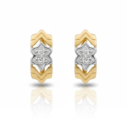 [P3087] PENDIENTES ORO 18KL CIRCONITAS
