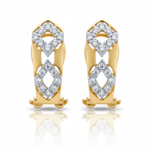 [P3118] PENDIENTES ORO 18KL CIRCONITAS