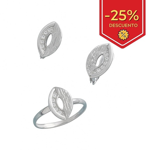 [P3171] PENDIENTES ORO BLANCO 18KL
