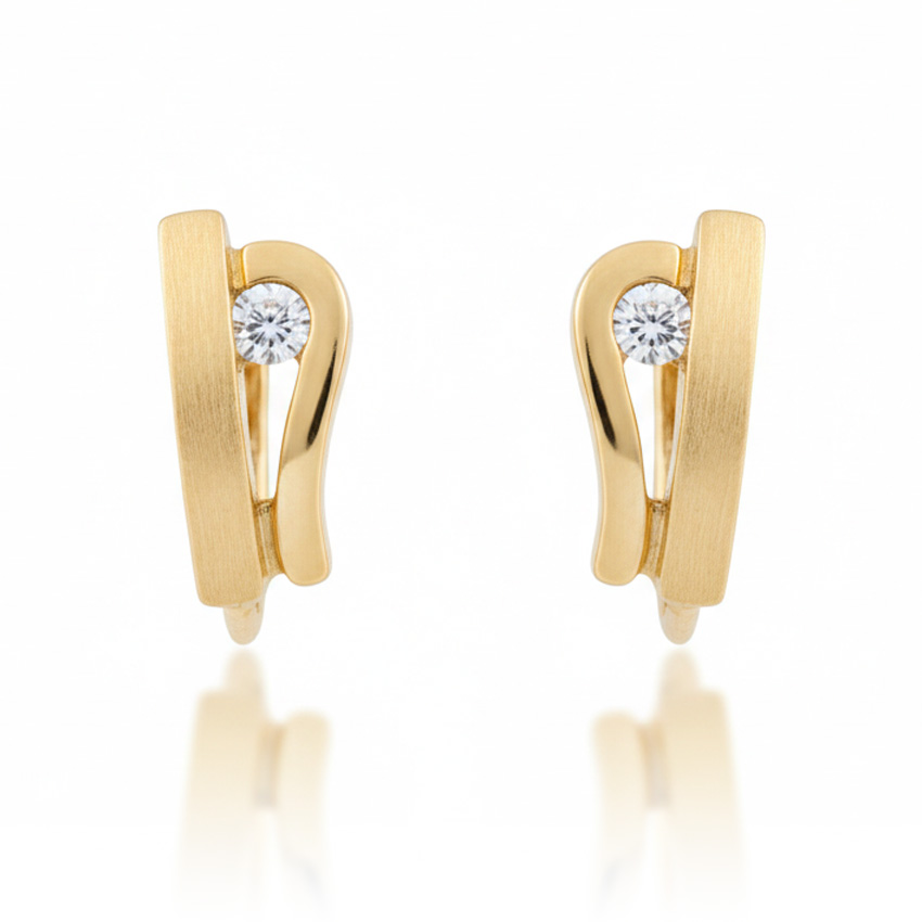 PENDIENTES ORO 18KL CIRCONITAS
