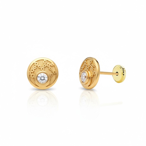 [P358] PENDIENTES ORO 18KL REDONDOS