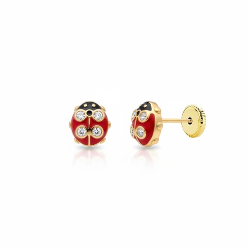 [P387] PENDIENTES ORO 18KL MARIQUITA