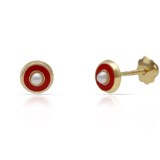 [P389] PENDIENTES ORO 18KL REDONDO