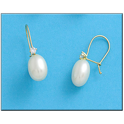 [P435] PENDIENTES ORO 18KL PERLAS CULTIVADAS