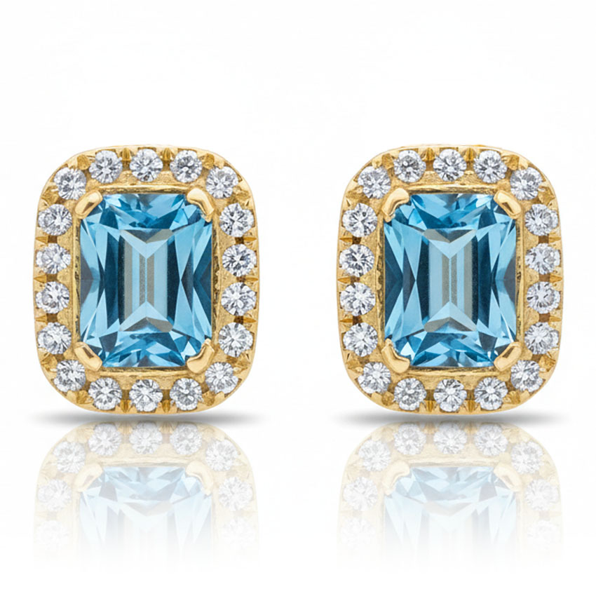 PENDIENTES ORO 18KL CIRCONITAS