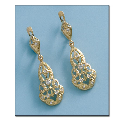 [P5672] PENDIENTES ORO 18KL CIRCONITAS