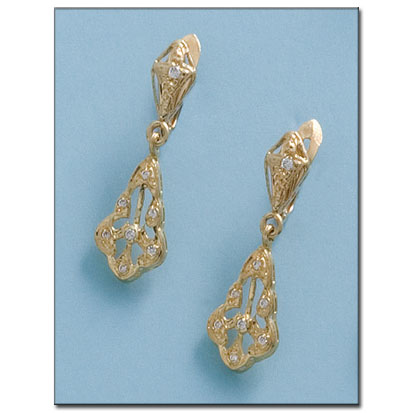 [P5677] PENDIENTES ORO 18KL CIRCONITAS
