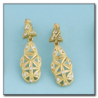 [P6326] PENDIENTES ORO 18KL CIRCONITAS