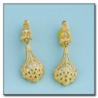 [P6327] PENDIENTES ORO 18KL CIRCONITAS