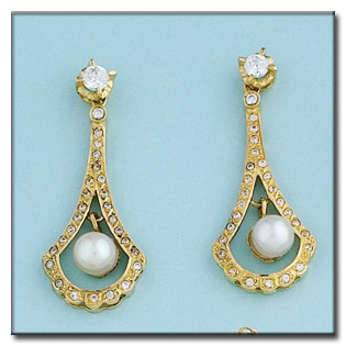 [P6329] PENDIENTES ORO 18KL PERLAS