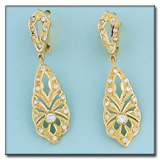 [P6343] PENDIENTES ORO 18KL CIRCONITAS