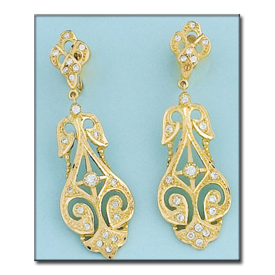 [P6344] PENDIENTES ORO 18KL CIRCONITAS