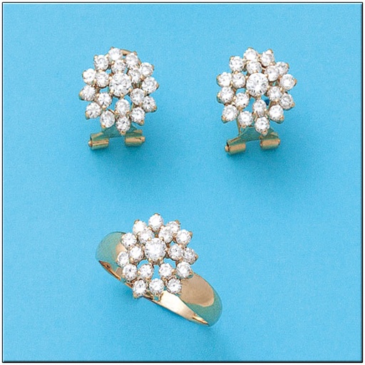 [P636] PENDIENTES ORO 18KL CIRCONITAS