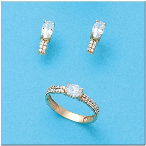 PENDIENTES ORO 18KL CIRCONITAS