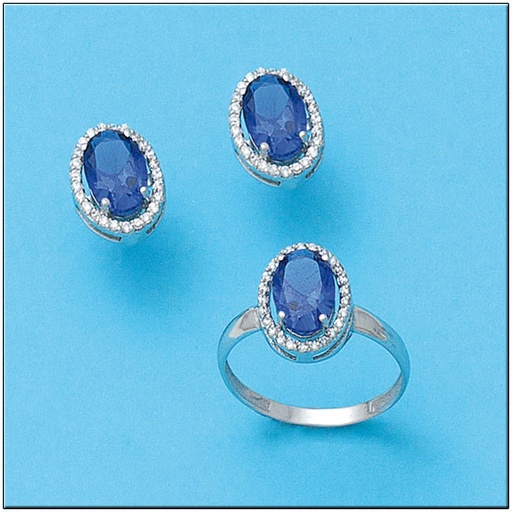 [P6716] PENDIENTES ORO BLANCO 18KL CIRCONITAS