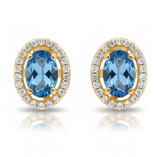 [P6740] PENDIENTES ORO 18KL CIRCONITAS