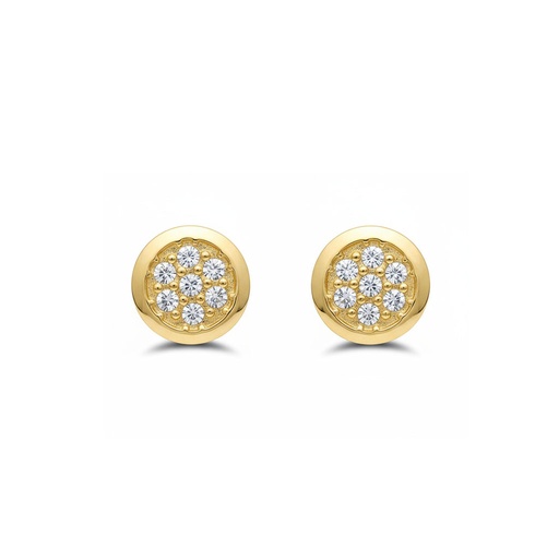 [P751] PENDIENTES ORO 18KL REDONDOS 6MM