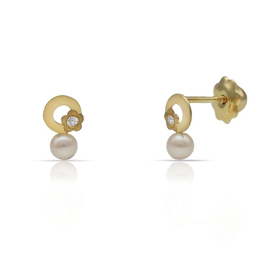 [P793] PENDIENTES ORO 18KL CIRCULO
