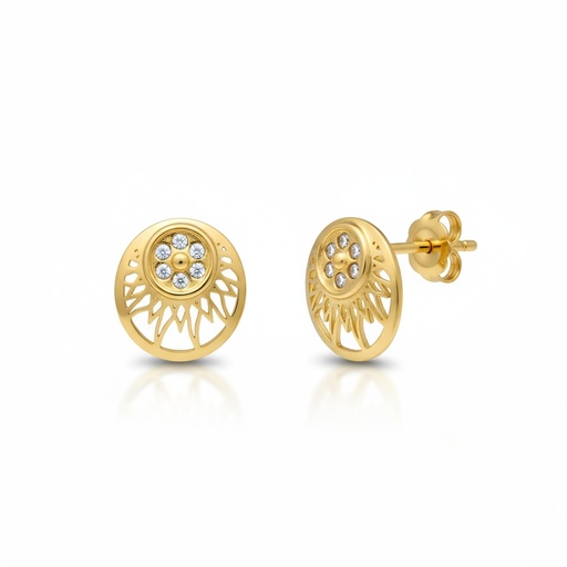 [P802] PENDIENTES ORO 18KL REDONDOS