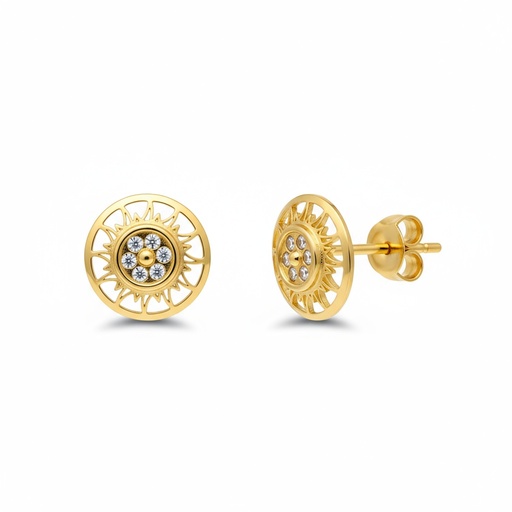 [P805] PENDIENTES ORO 18KL REDONDOS
