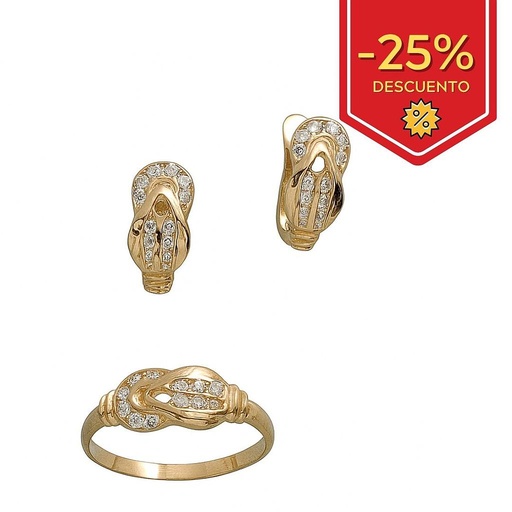 [P9084] PENDIENTES ORO 18KL