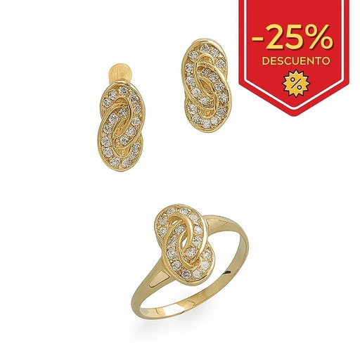 [P9088] PENDIENTES ORO 18KL
