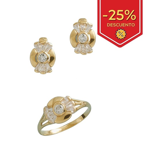 [P9090] PENDIENTES ORO 18KL