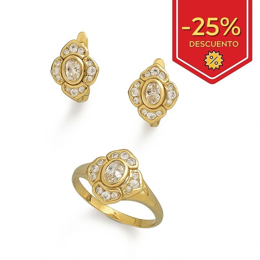 [P9091] PENDIENTES ORO 18KL