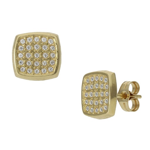 [P920] PENDIENTES ORO 18KL CUADRADOS - 8X8MM