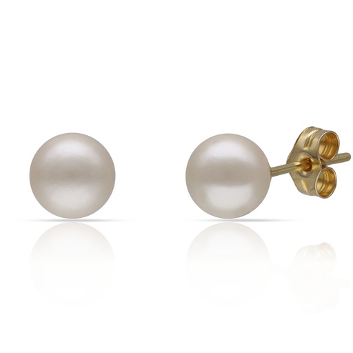 [P967/6] PENDIENTES ORO 18KL PERLAS 6MM