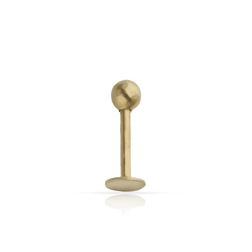 [PI9] PIERCING ORO 18KL LABIO BOLA