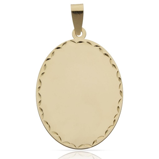 PLACA ORO 18KL TALLADA - 23X36MM