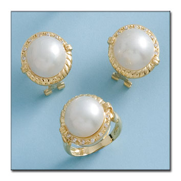 [PL960] PENDIENTES ORO 18KL PERLAS JAPONESAS