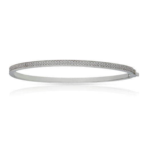 [PU1013] BRAZALETE ORO BLANCO 18KL CIRCONITAS